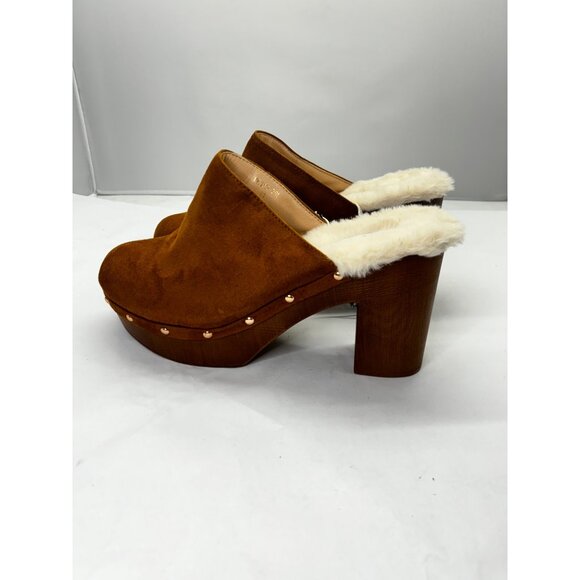 Mudd women's size 11 fur lined mule Clogs and 4" heels. NWT - Picture 4 of 8
